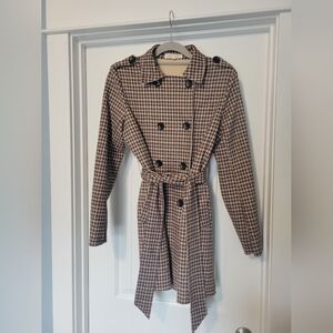 Super Soft Houndstooth Peacoat